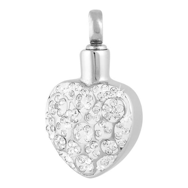 Perfect Memorials Purple Grasping Heart Stainless Steel Cremation Jewelry Perfect Memorials Purple Grasping Heart Stainless Steel Cremation Jewelry